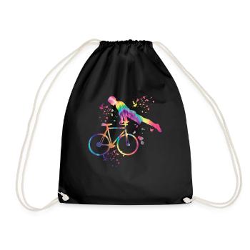 Artistic Cycling Artistic Cyclist - Drawstring Bag - black - Front