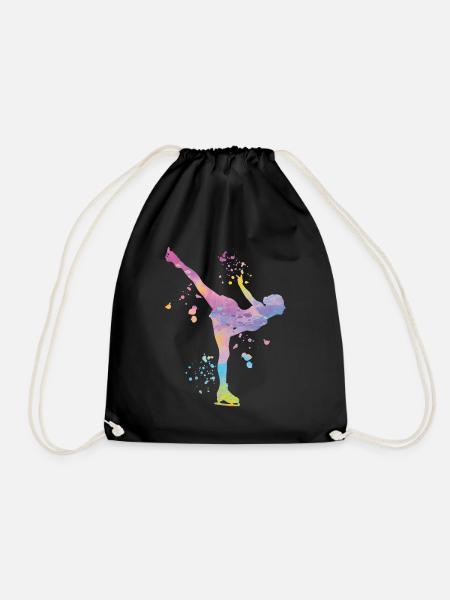 Patineur artistique Patinage sur glace Patinage artistique - Sac de sport léger - noir