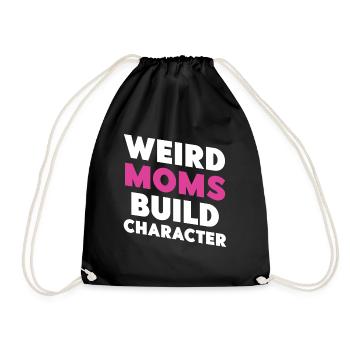 Les mamans bizarres construisent leur caractère - Sac de sport léger - noir - Devant