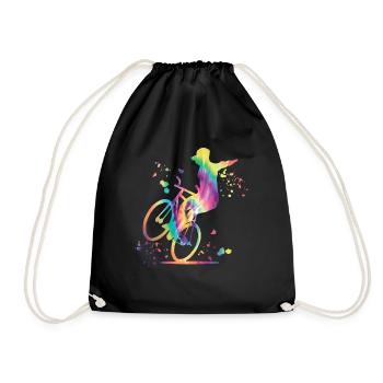 Artistic Cycling Artistic Cyclist - Drawstring Bag - black - Front