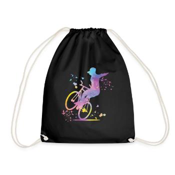 Artistic Cycling Artistic Cyclist - Drawstring Bag - black - Front