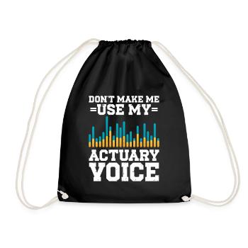 Actuary Statistician - Drawstring Bag - black - Front