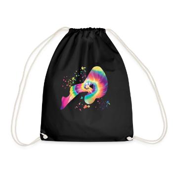 Synchronized Water Diver High Diver - Drawstring Bag - black - Front