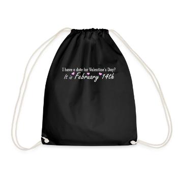 Saint-Valentin Girlfirend Boyfriend - Sac de sport léger - noir - Devant