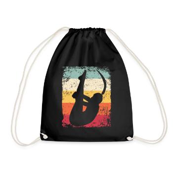 Synchronized Water Diver High Diver - Drawstring Bag - black - Front