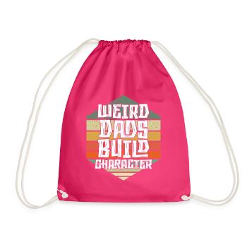 Papas bizarres Maquillage Personnage Drôle Papa - Sac de sport léger - fuchsia - Devant