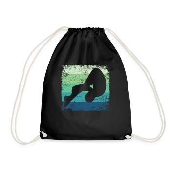 Plongeon, Saut artistique, Plongeon synchronisé - Sac de sport léger - noir - Devant