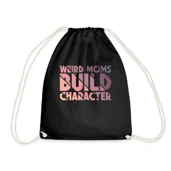 Les mamans bizarres construisent leur caractère - Sac de sport léger - noir - Devant