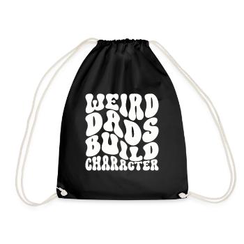 Papas bizarres Maquillage Personnage Drôle Papa - Sac de sport léger - noir - Devant