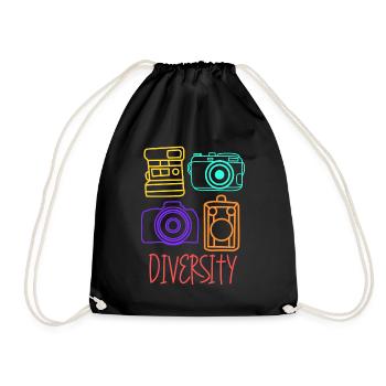 Photographer Photography Camera - Drawstring Bag - black - Front