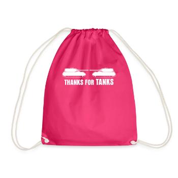 MBT Battle Tanks - Turnbeutel - Fuchsia - Vorne
