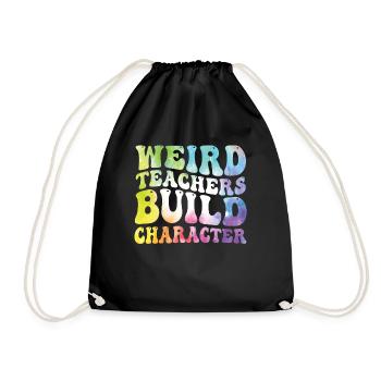 Weird Teachers Funny School Teachers - Drawstring Bag - black - Front
