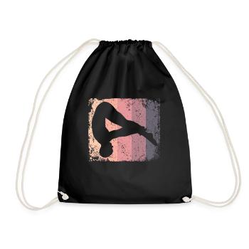 Synchronized Water Diver High Diver - Drawstring Bag - black - Front