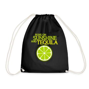 Tequila Lime Tequila Mexique - Sac de sport léger - noir - Devant