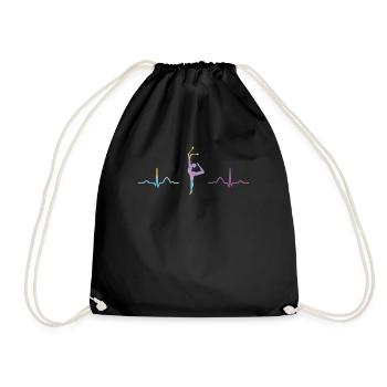 Clubs de gymnastique ECG Gymnastique rythmique - Sac de sport léger - noir - Devant