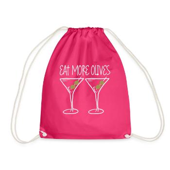 Olives with Martini - Turnbeutel - Fuchsia - Vorne