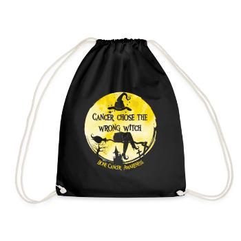 Crabe Sorcière Jaune Os Cancer Awarenes - Sac de sport léger - noir - Devant
