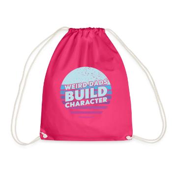 Papas bizarres Maquillage Personnage Drôle Papa - Sac de sport léger - fuchsia - Devant