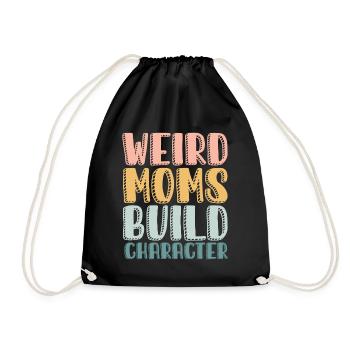 Les mamans bizarres construisent leur caractère - Sac de sport léger - noir - Devant