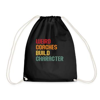 Weird Coaches Form Character Coach - Drawstring Bag - black - Front