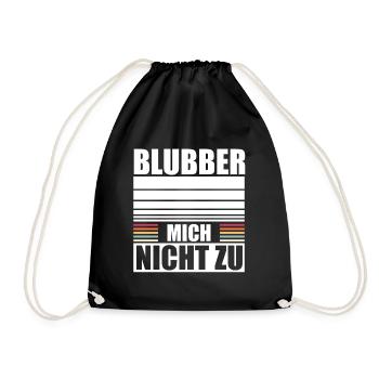 Don't bubble me to no interest misanthrope - Drawstring Bag - black - Front