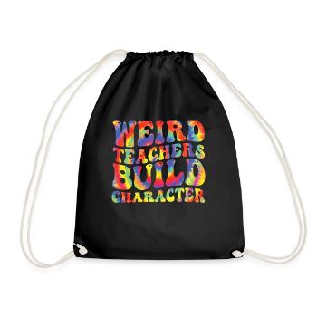 Weird Teachers Funny School Teachers - Drawstring Bag - black - Front