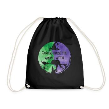 Cancer Sorcière Vert Violet Anal Cancer - Sac de sport léger - noir - Devant