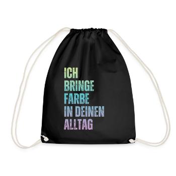 J’amène le peintre peintre papa vernisher - Sac de sport léger - noir - Devant