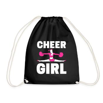 Dépliant de base de pom-pom girl de pom-pom girl - Sac de sport léger - noir - Devant