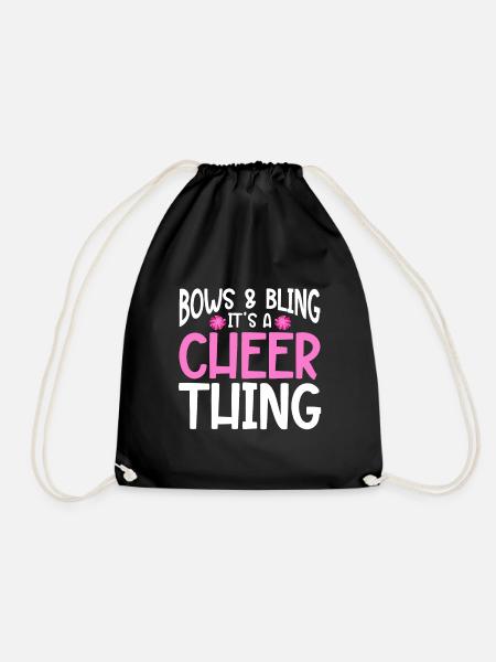 Dépliant de base de pom-pom girl de pom-pom girl - Sac de sport léger - noir