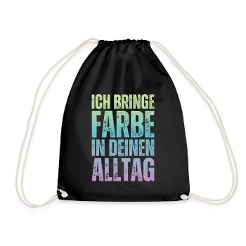 J’amène le peintre peintre papa vernisher - Sac de sport léger - noir - Devant