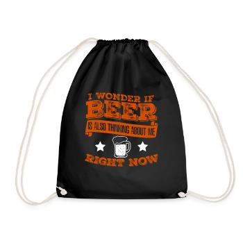 Brassage de bière Malt de bière artisanale - Sac de sport léger - noir - Devant