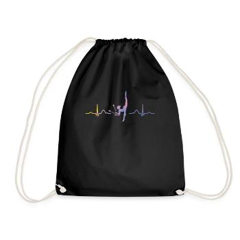 Clubs de gymnastique Ekg Gymnastique rythmique - Sac de sport léger - noir - Devant