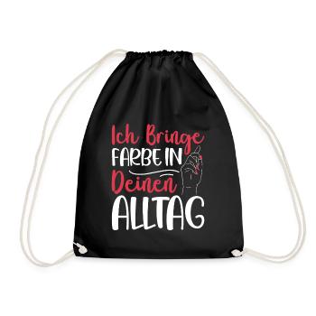 Ich Bringe Farbe Maler Papa Lackierer - Turnbeutel - Schwarz - Vorne