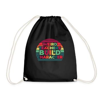Weird Teachers Funny School Teachers - Drawstring Bag - black - Front