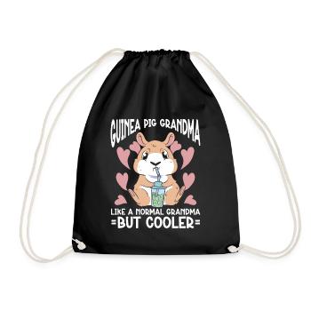 Cochon d’Inde - Sac de sport léger - noir - Devant