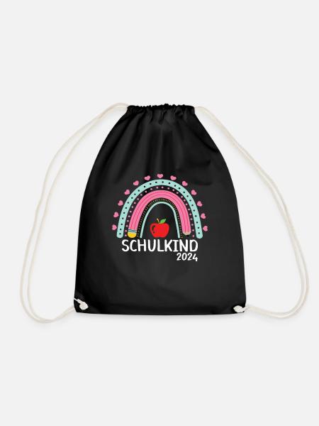 Schulanfang Einschulung Schulkind 2024 - Turnbeutel - Schwarz