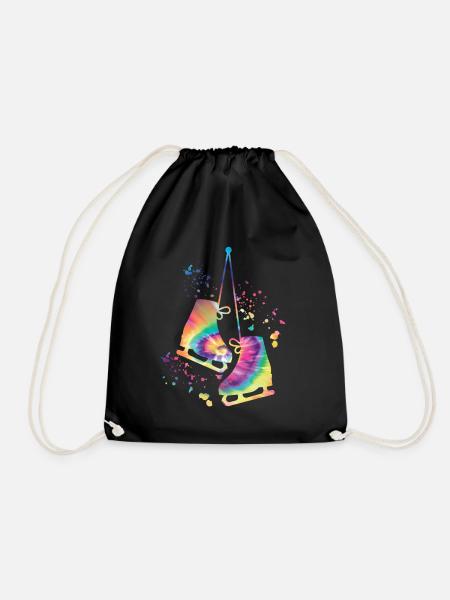 Eiskunstläufer Schlittschuhlaufen Eiskunstlauf - Turnbeutel - Schwarz