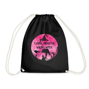 Cancer Sorcière Rose Cancer du sein - Sac de sport léger - noir - Devant