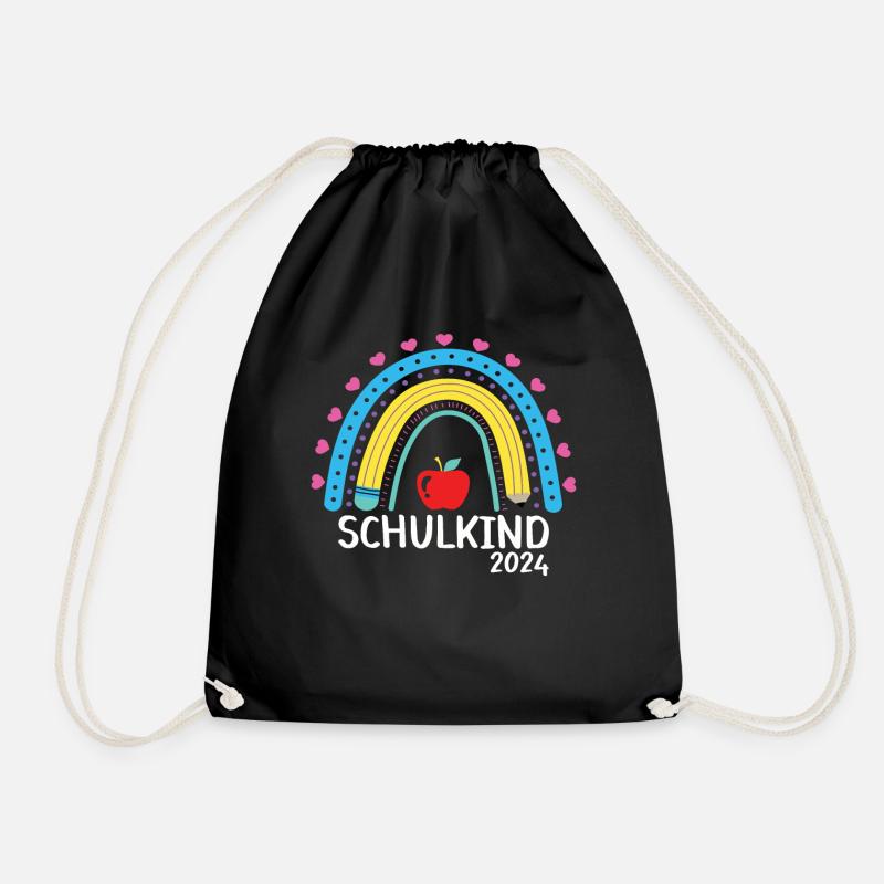 Schulanfang Einschulung Schulkind 2024 - Turnbeutel - Schwarz