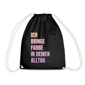 J’amène Peintre de peinture Papa Vernisseur - Sac de sport léger - noir - Devant