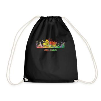 Orlandoan Skyline Orlando - Drawstring Bag - black - Front