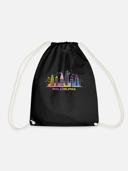 Philadelphie : Skyline, Philadelphie - Sac de sport léger - noir