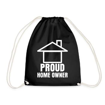 Construction de maison Pendaison de crémaillère - Sac de sport léger - noir - Devant
