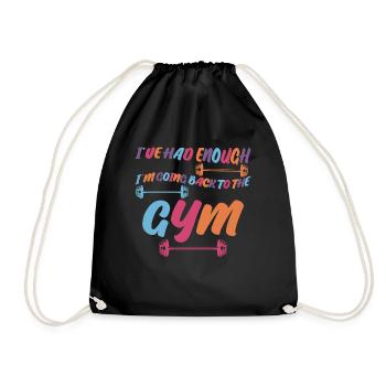Bodybuilder Motivation Gym Bodybuilding - Drawstring Bag - black - Front