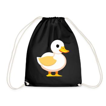 Mignon bébé canard oie - Sac de sport léger - noir - Devant