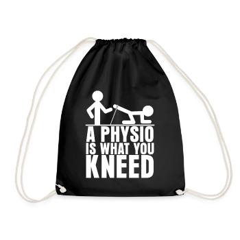 Physio Physiotherapy - Drawstring Bag - black - Front