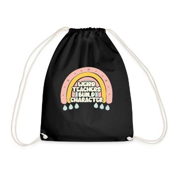 Weird Teachers Funny School Teachers - Drawstring Bag - black - Front