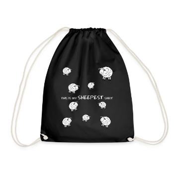 Sheep Joke - Drawstring Bag - black - Front