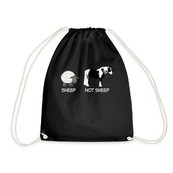 Berger éleveur de moutons et de chevaux - Sac de sport léger - noir - Devant